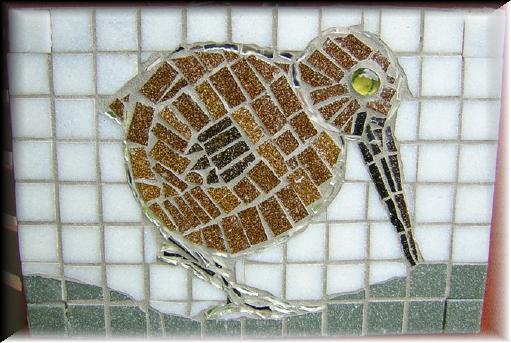 Mosaic Kiwi Plaque
