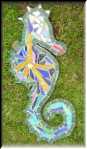 Green Mosaic Sea Horse